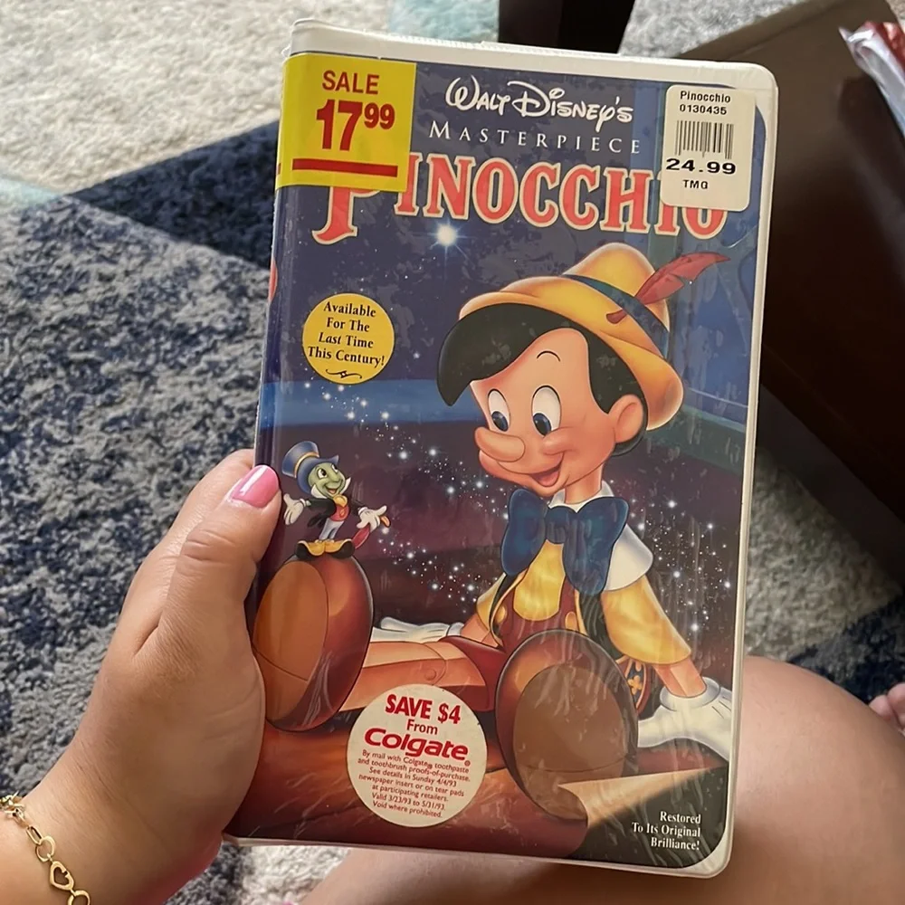Original Pinocchio vhs (unopened)